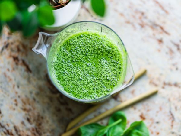 Photo d'un smoothie vert